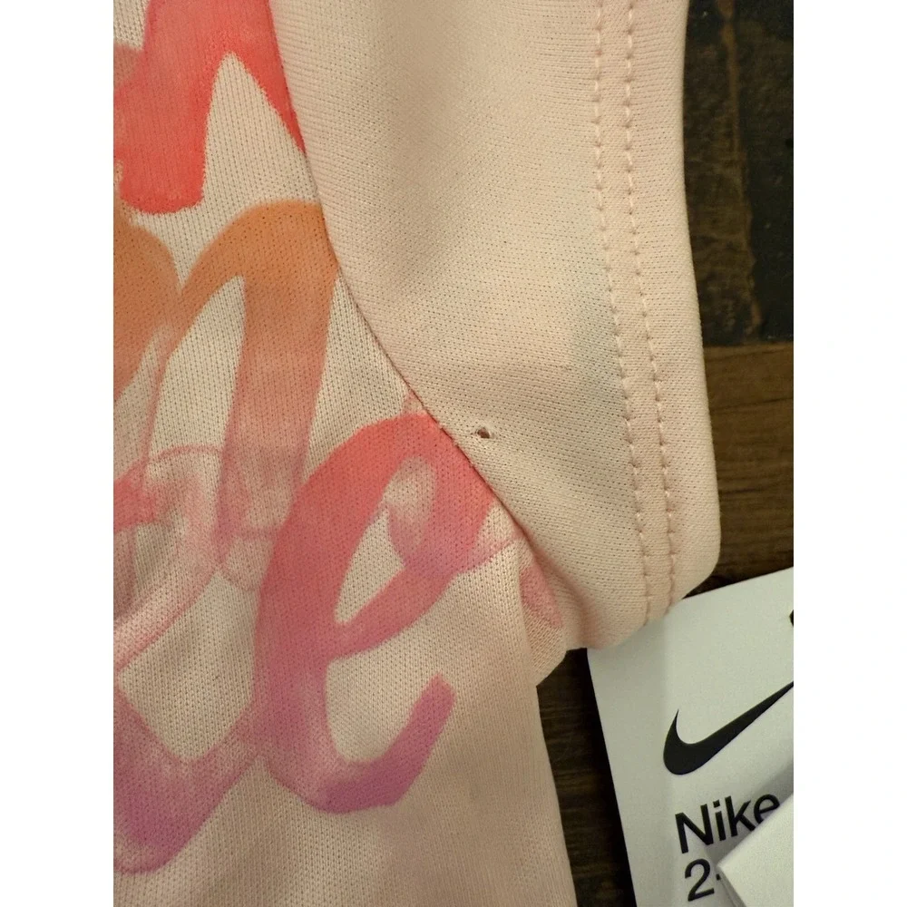 New Nike Baby Girl's Dri-FIT Logo T-Shirt Sz 18 Pink New Toddler Read NWT